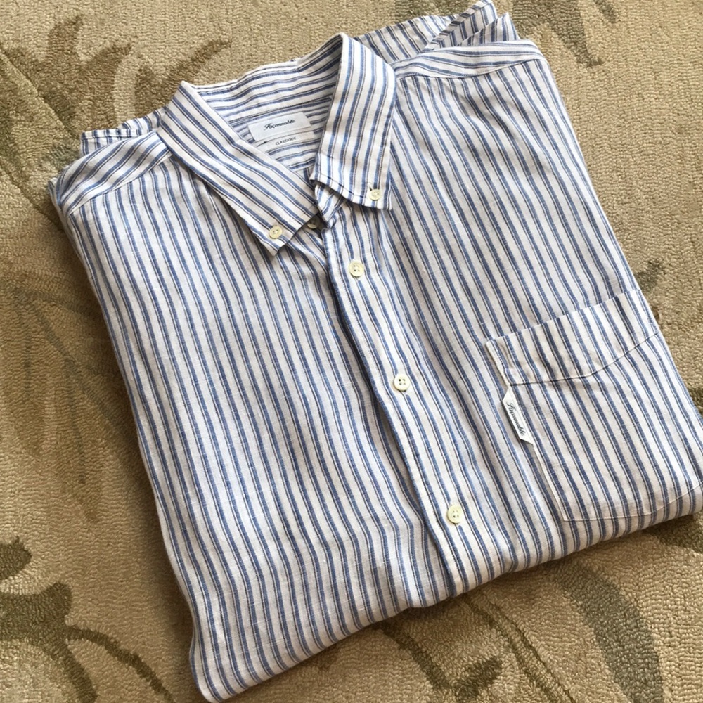 Men’s Faconnable Linen Shirt